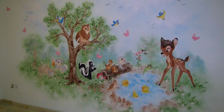 ציורי קיר בחדרי ילדים